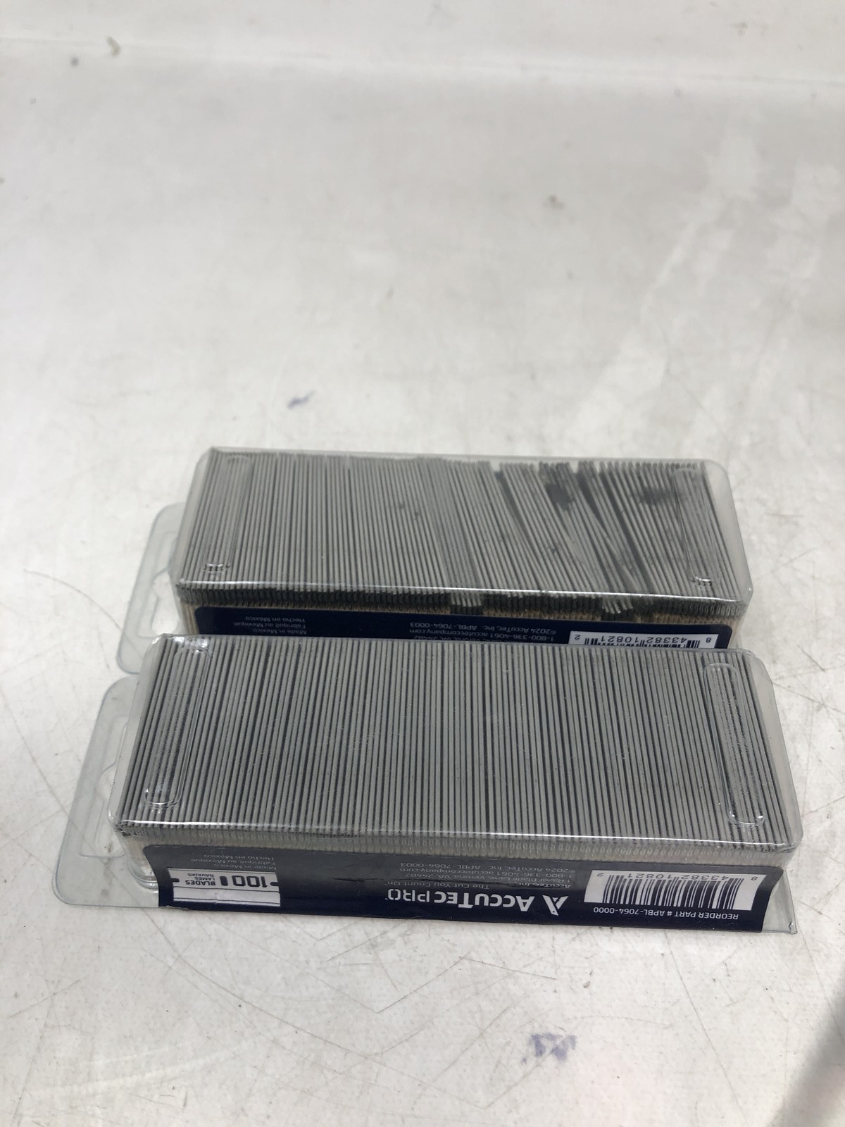 Accutecpro Steel Single Edge Blades 2Pks w/200 Blades-.009"(APBL-7064-0000) gallery