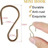 Sratte 120 Pcs Mini S Hook for Hanging 1 Inch Metal Hanging Hooks S Shaped Iron gallery