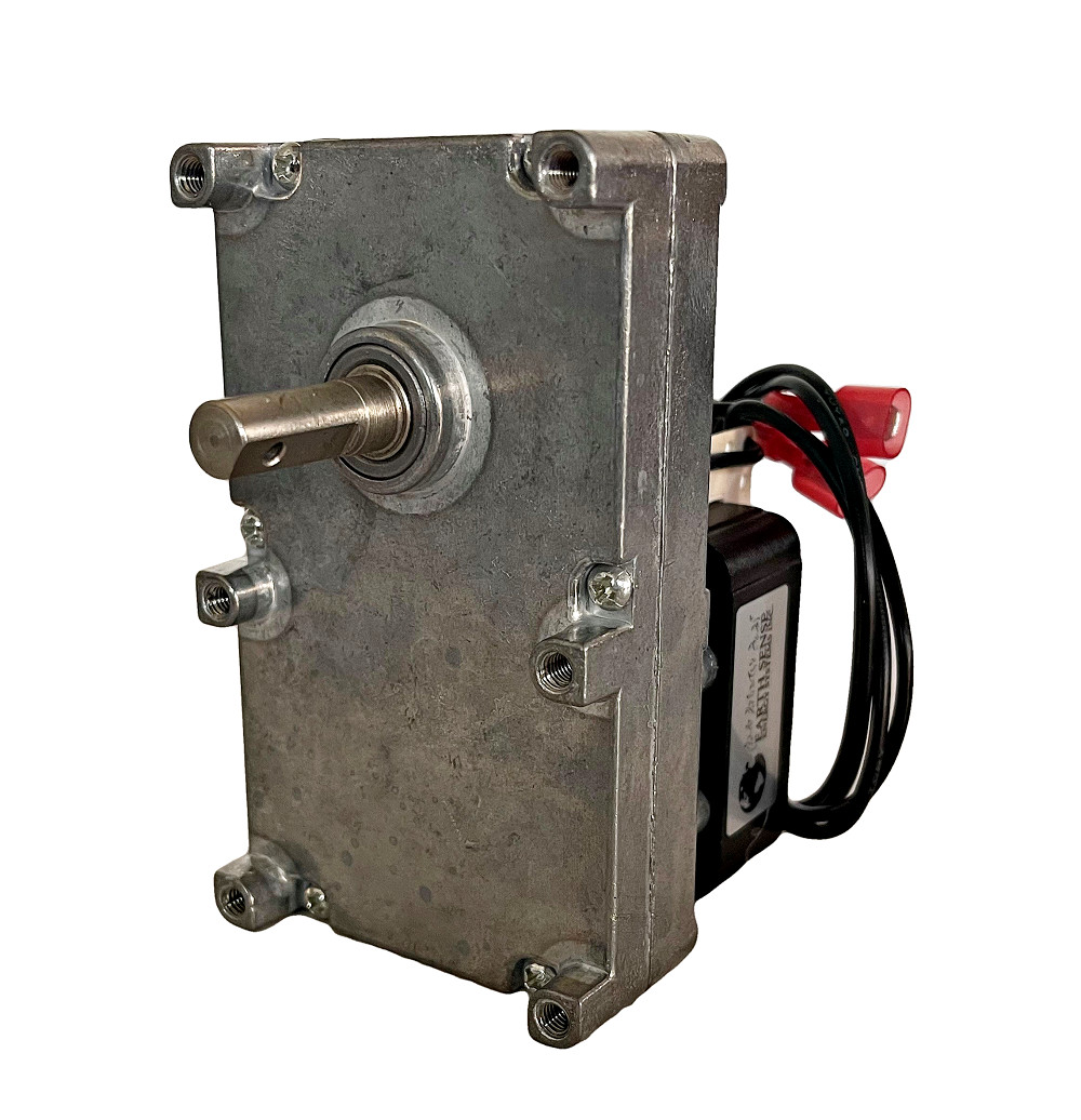Breckwell & USSC 5040 Auger Feed Motor, 1 RPM Clockwise W/Hole in Shaft, C-E-017 gallery