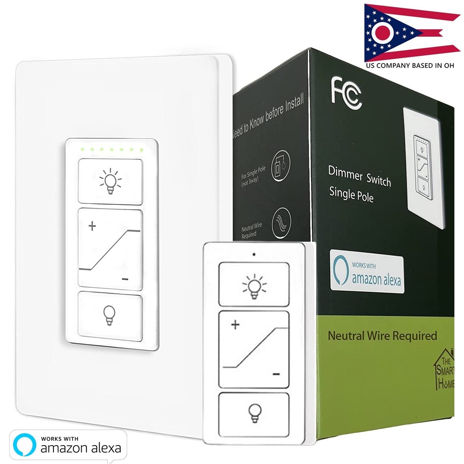 USED Smart Dimmer Switch with Remote Dimmable Voice Control Work with Alexa gallery