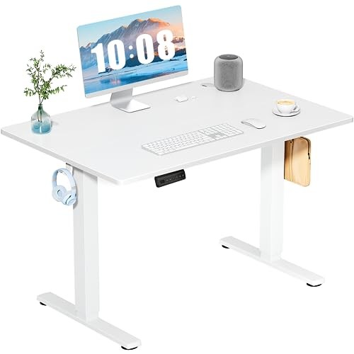 40 Inch Electric Standing Desk Height Adjustable, Sit to Stand 40-Inch White gallery