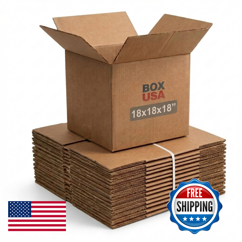 Box Usa Usa Boxes Medium 18L X 18W X 18H 20-Pack - Corrugated Cardboard For gallery