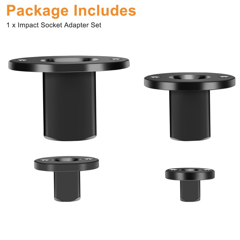 4xLow Profile Impact Socket Adapter Drive Ratchet Reducer 1/4" 3/8" 1/2" 3/4" 1" gallery