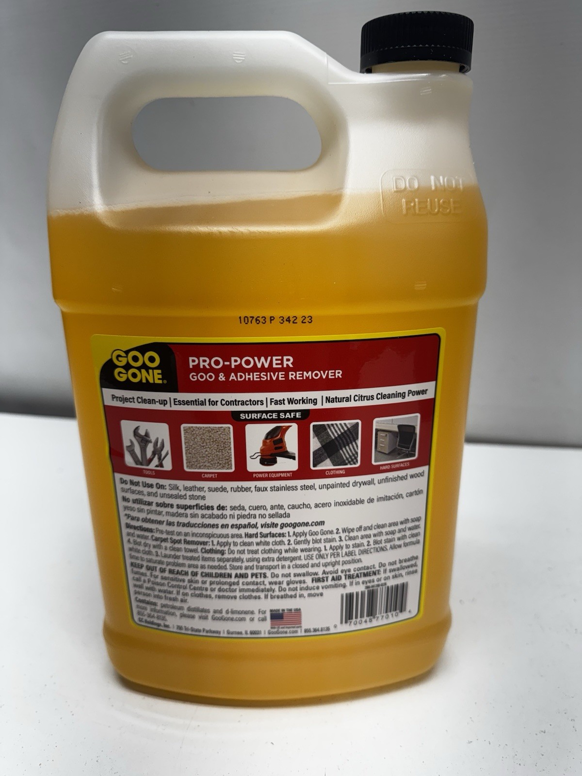 Goo Gone Pro-Power Adhesive Remover 1 Gallon Industrial Citrus Cleaner 770104 gallery