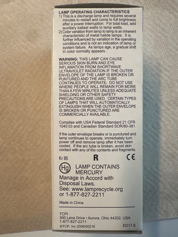 TCP metal halide 50 W gallery