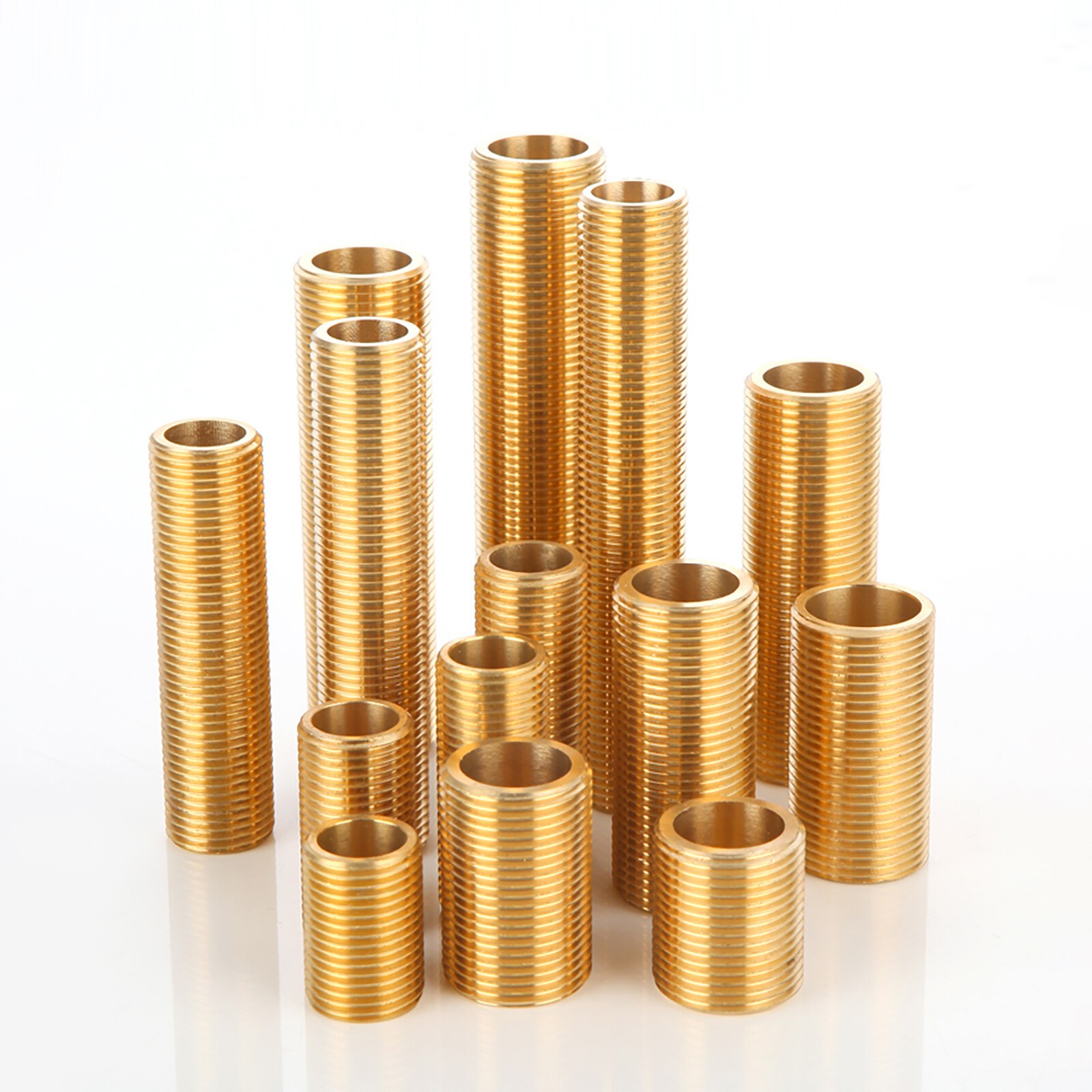 1/2" BSP Brass Running Nipple | Threaded Plumbing Fitting Long 3/4/5/6/8/10/12cm gallery