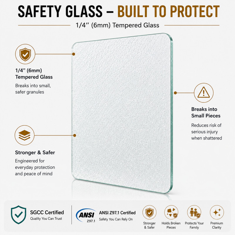 Semi-Frameless Pivot Hinged Glass Shower Door 44-48 in. W x 72 in. H,1/4" (6mm) gallery