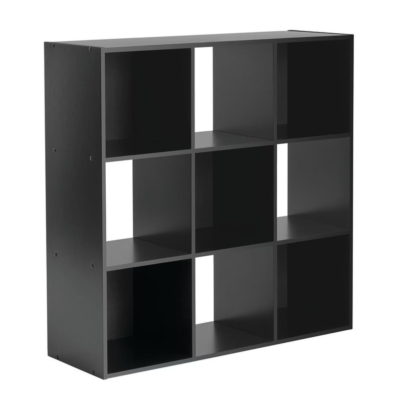 Mainstays 9 Cube Storage Organizer, Black gallery