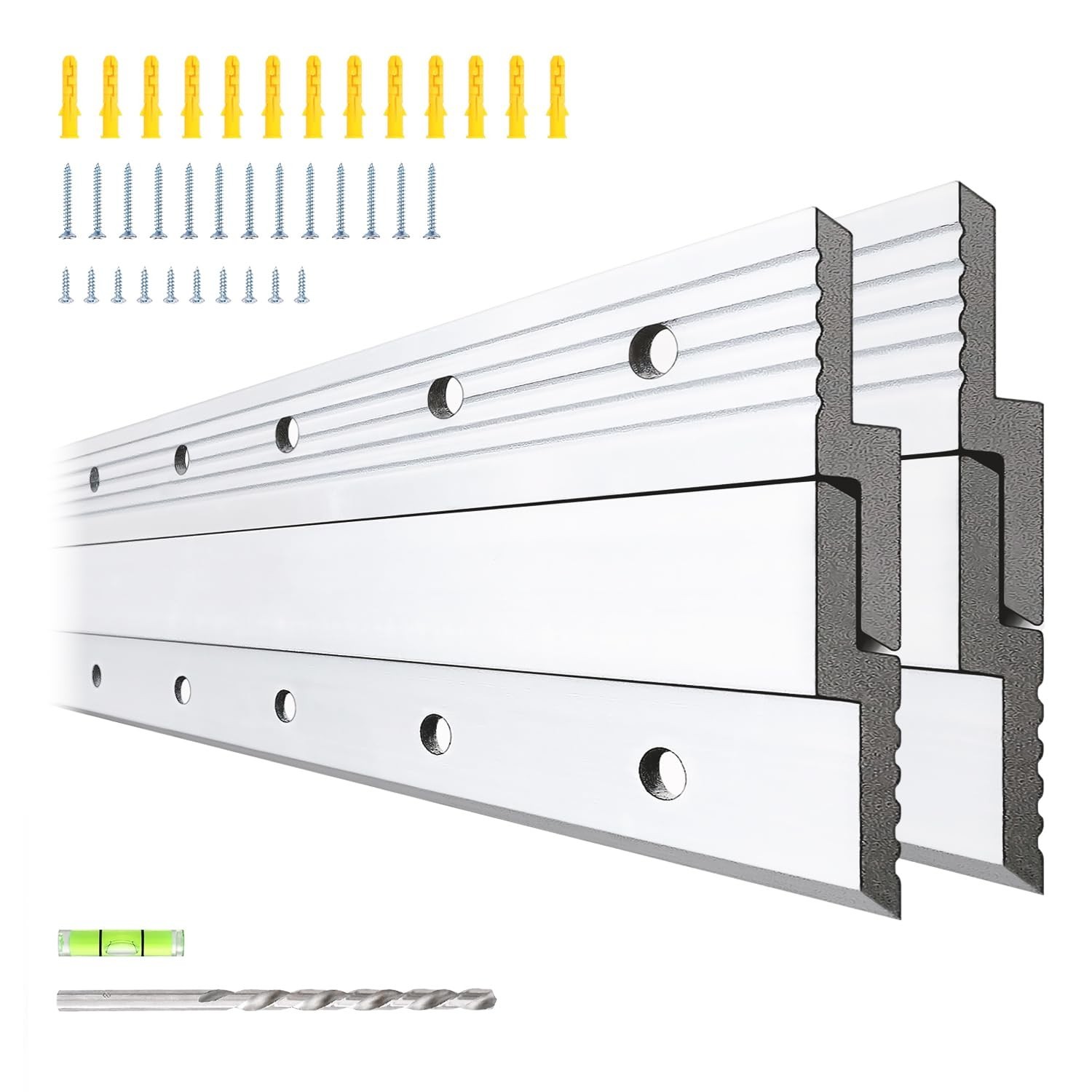 Heavy Mirror Mounting Hardware Mirror Hanger Z Clips 24 Inch 2 Pairs French C... gallery