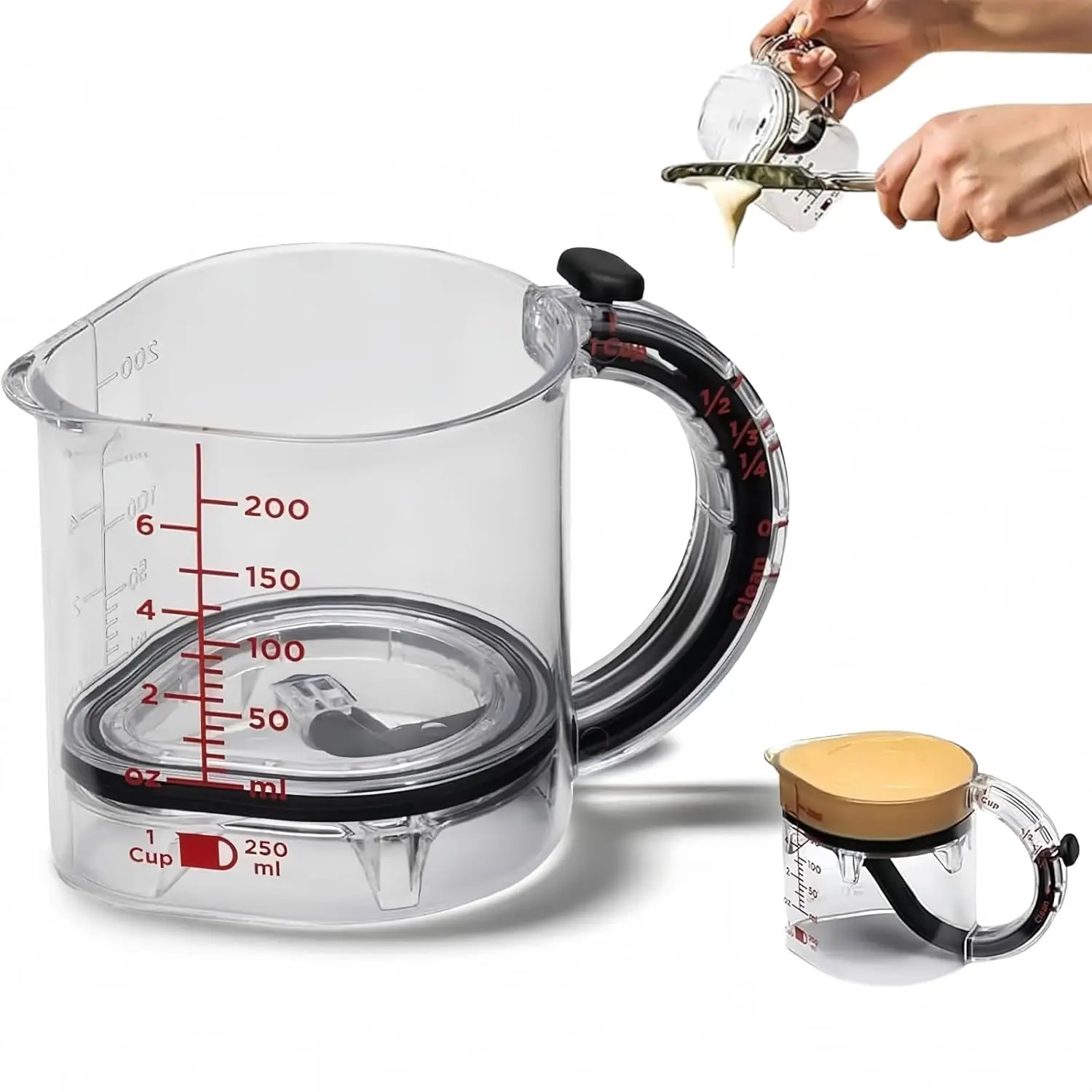 4-IN-1 Measuring Cup Adjustable Multi Functional Measuring Cup with Scraper gallery