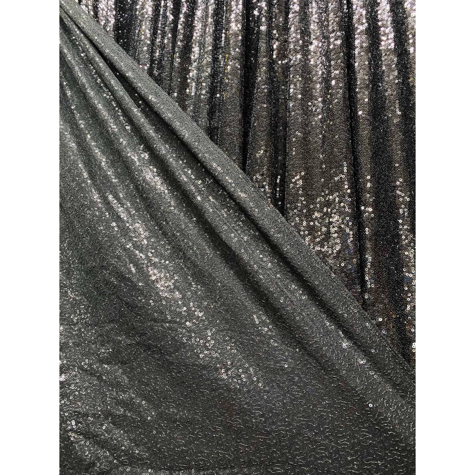 (2) black 6 ft x 6 ft Sequined Backdrop Curtain Wedding Party Decorations gallery