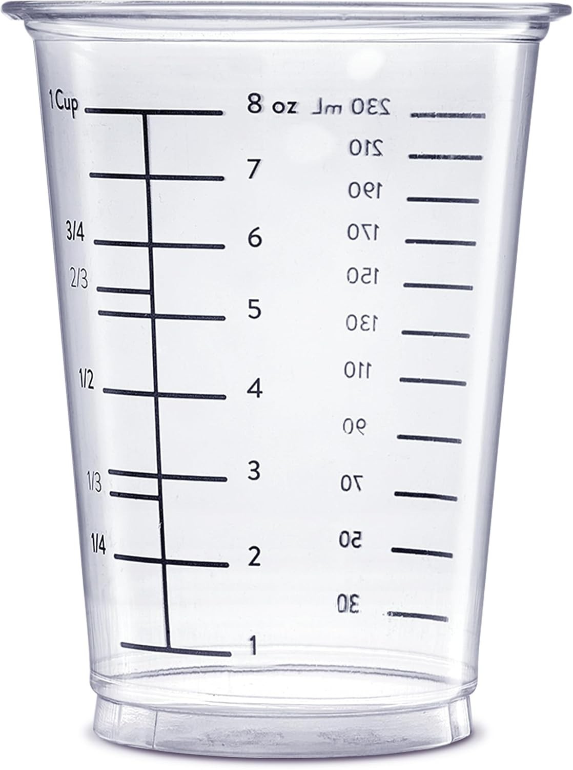 25 Pack Disposable Plastic Measuring Cups for Baking Cooking Epoxy Resin Mixing gallery