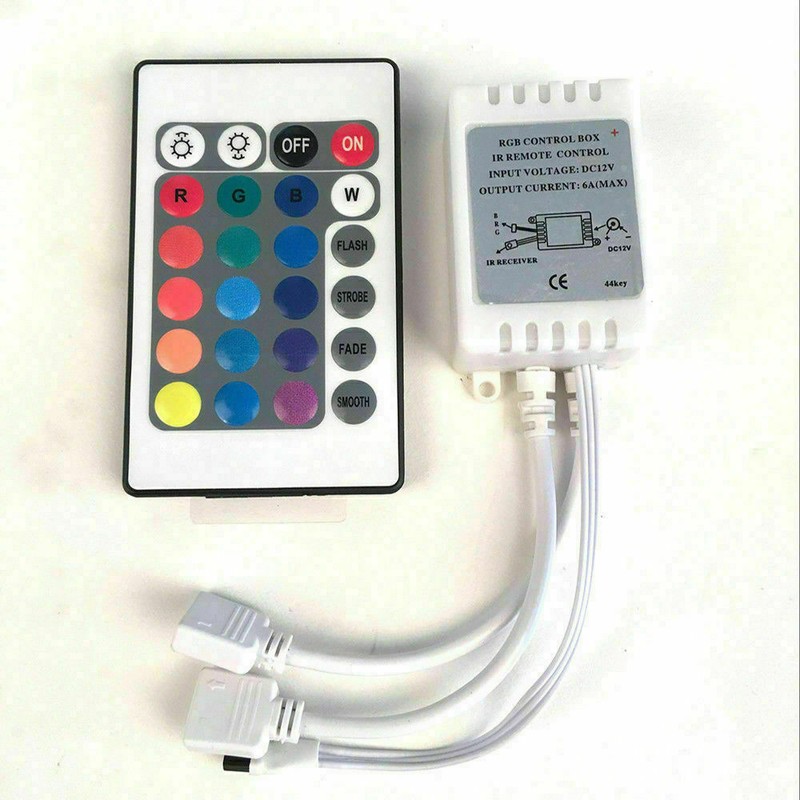 24-44 Key IR Remote Controller AC/DC 12V For 3528 5050 RGB LED Light Strip BL gallery
