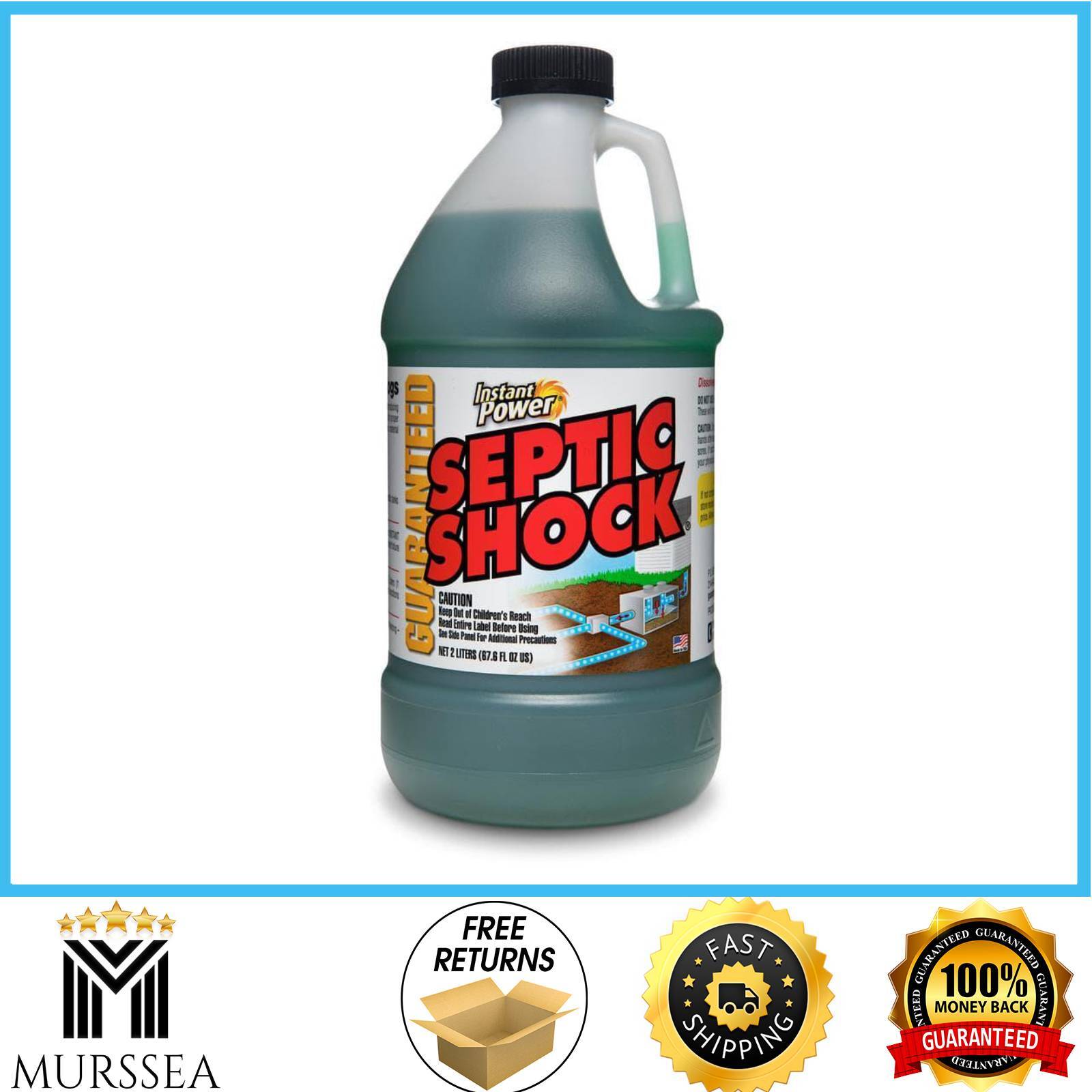 NEW Septic Shock 67.6 oz Improve Clogged Septic Systems Restores Rids of Odors gallery