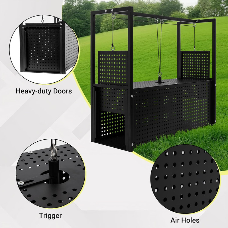 32’’ Armadillo Trap, Heavy Duty Steel Live Animal Trap, Humane Catch & Release f gallery