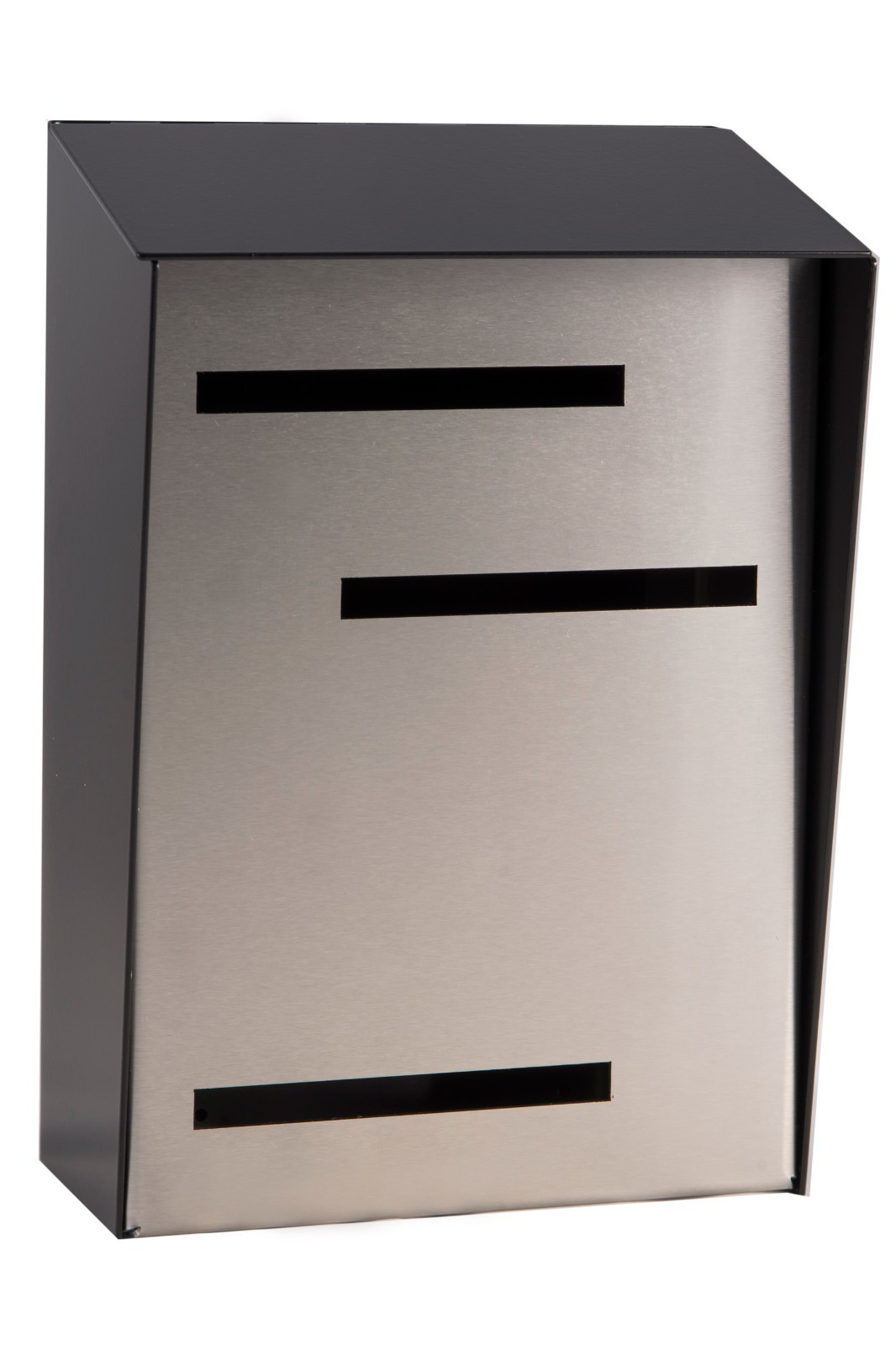 Modern Mailbox | Mid Century Modern Mailbox | Two Tone Black Vertical gallery