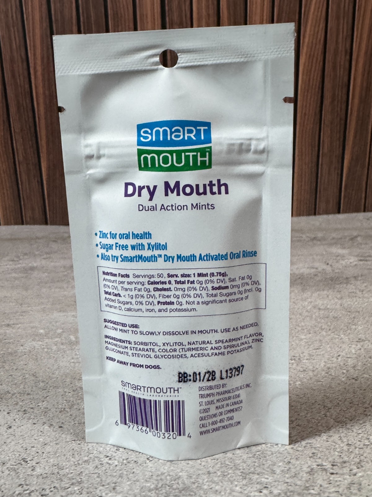 Dry Mouth Dual Action Mints 50 Count Sugar Free Xylitol Zinc New gallery