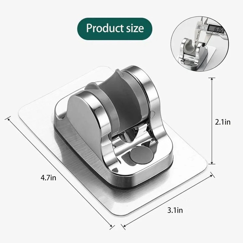 Self-adhesive Handheld Shower Head Holder Adjustable Wall Mount Shower Bracket* gallery