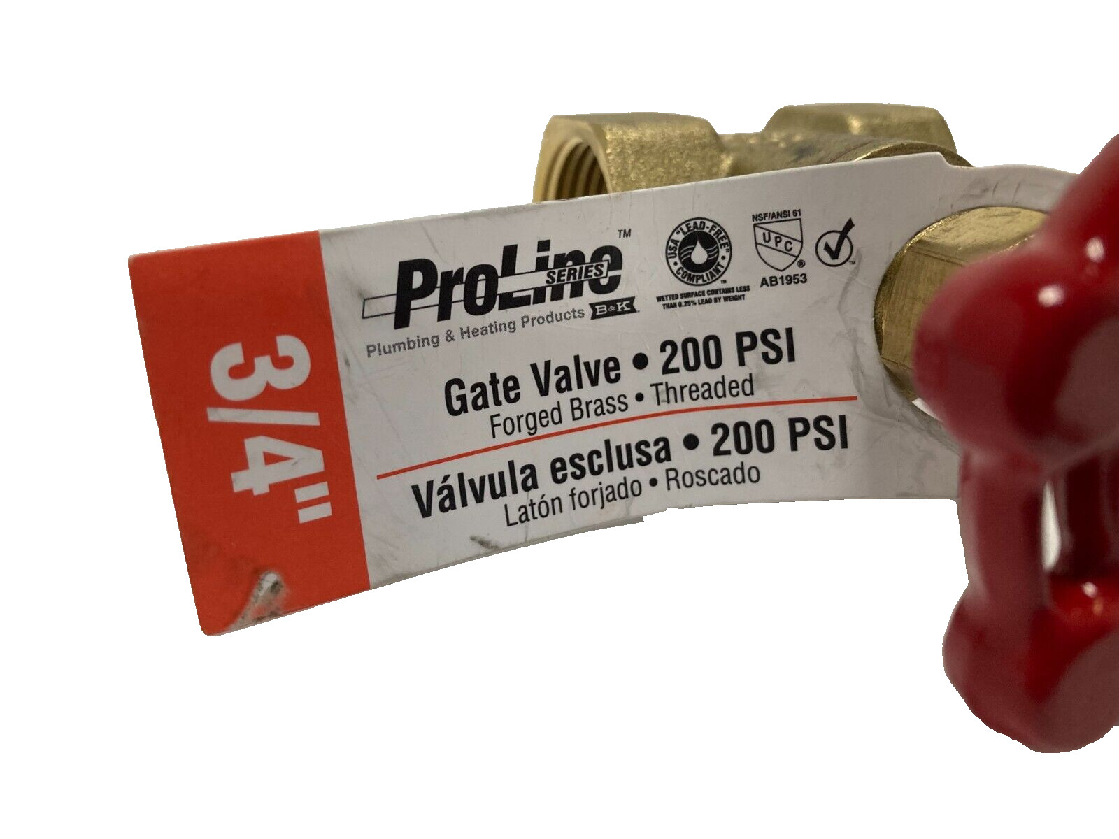 ProLine Series Gate Valve, 3/4 in Connection, Sweat, 200/125 psi Pressure, Brass gallery