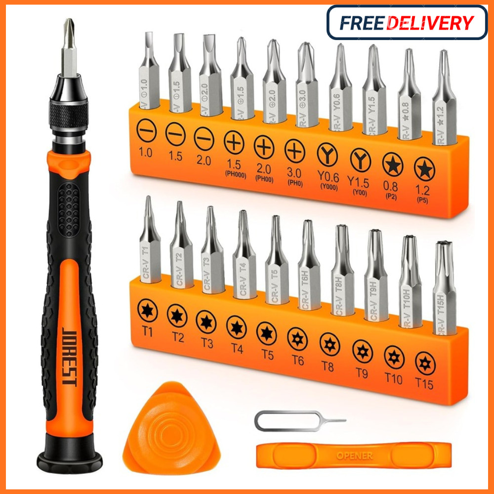 24Pcs Small Precision Screwdriver Set with Torx T5 T6 T8 T9, Y00, Star P5, Mini gallery