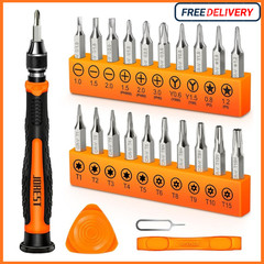 24Pcs Small Precision Screwdriver Set with Torx T5 T6 T8 T9, Y00, Star P5, Mini