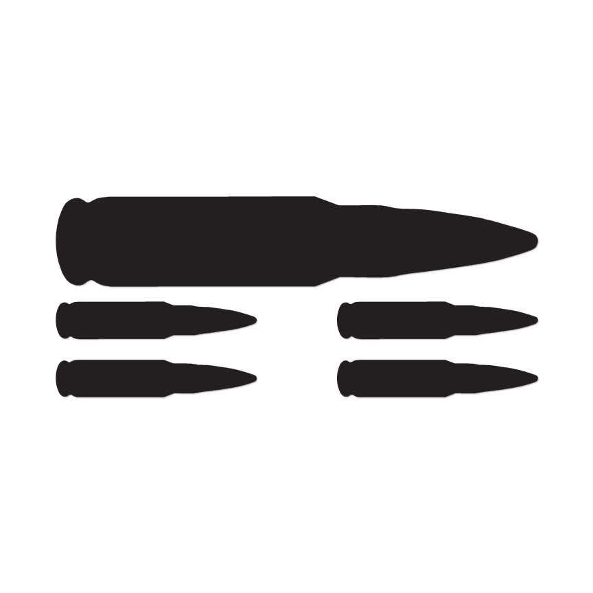5 AK47 Rifle Ammo - Vinyl Decal Sticker - Multiple Colors & Sizes - ebn2973 gallery