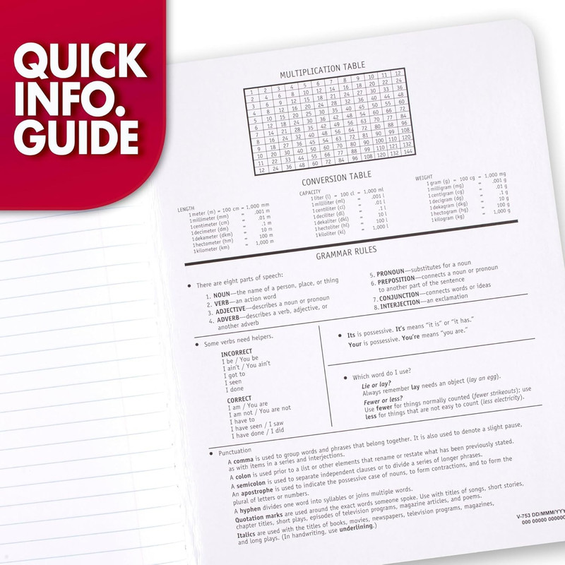 Composition Notebook, Wide Ruled Paper, 7-1/2" x 9-3/4", 100 Sheets, Black Marbl gallery