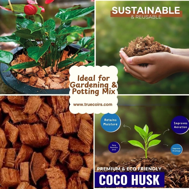 10LB CocoCoir Chunk - 100% Organic Compressed Blocks gallery