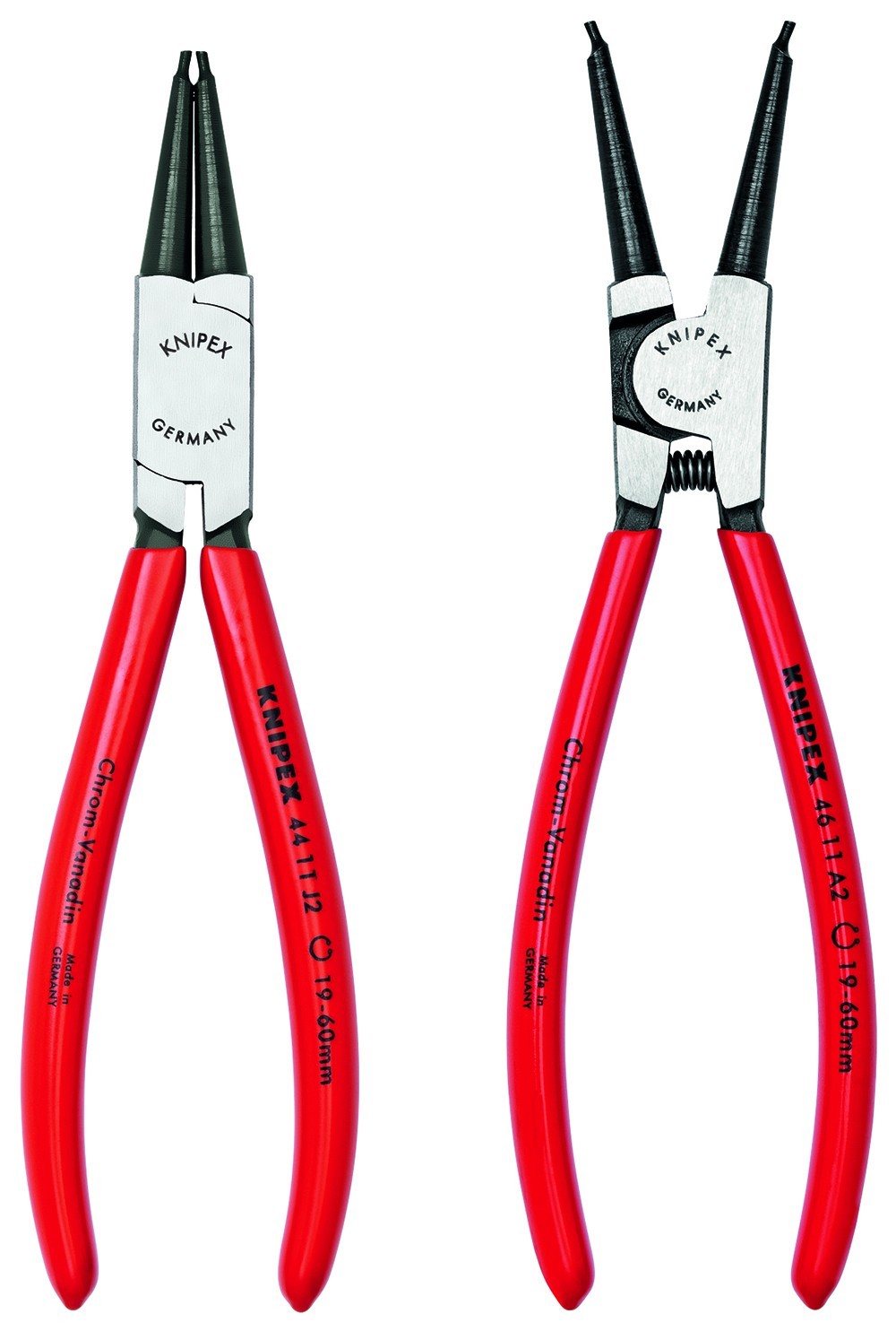 Knipex 2pc Snap Ring Plier Set Internal External Circlip 9K008018US 1.8mm Tip gallery
