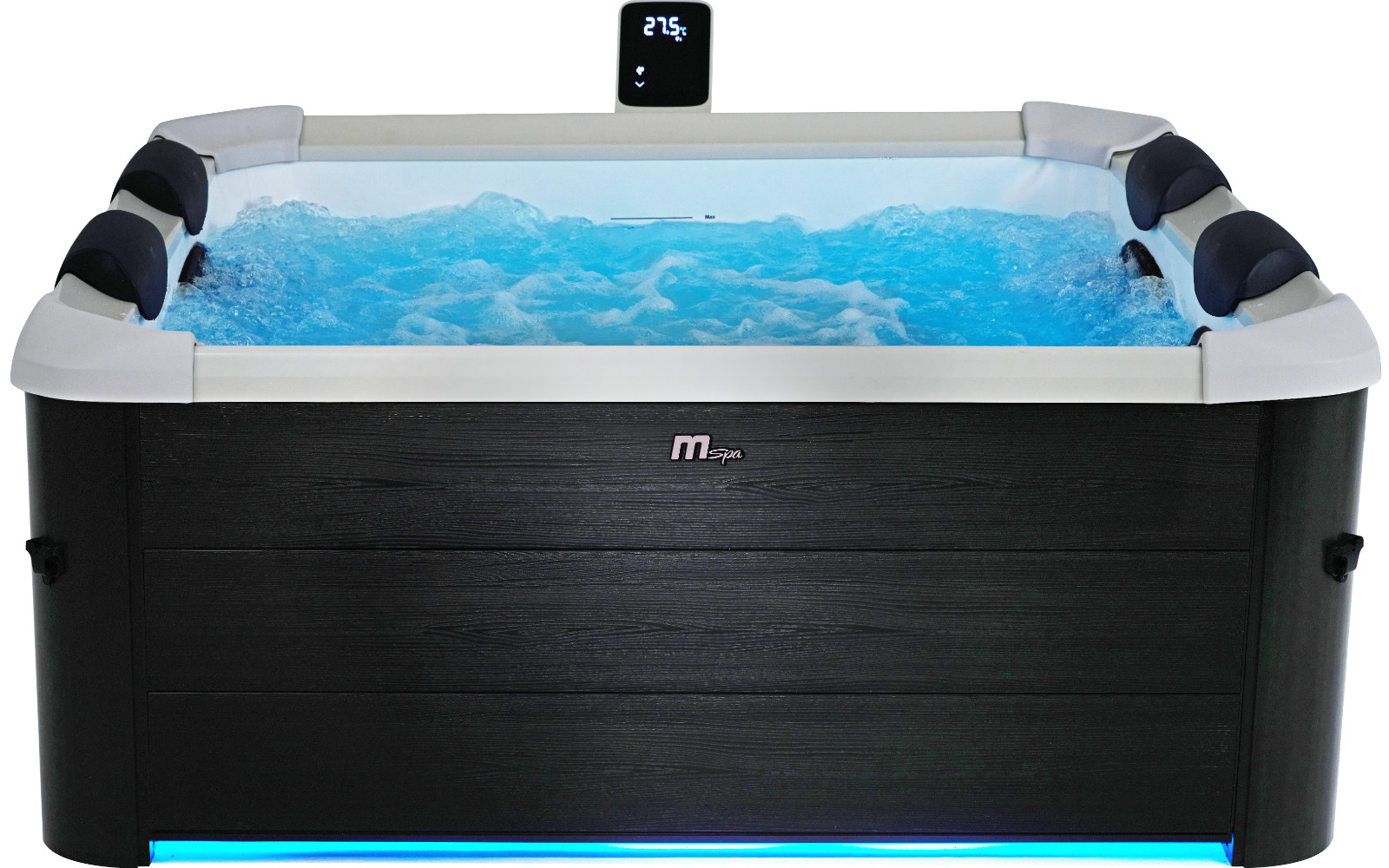MSPA FRAME OSLO BUBBLE & JET SPA INFLATABLE HOT TUB PLASTIC WOOD WALL LED LIGHTS gallery