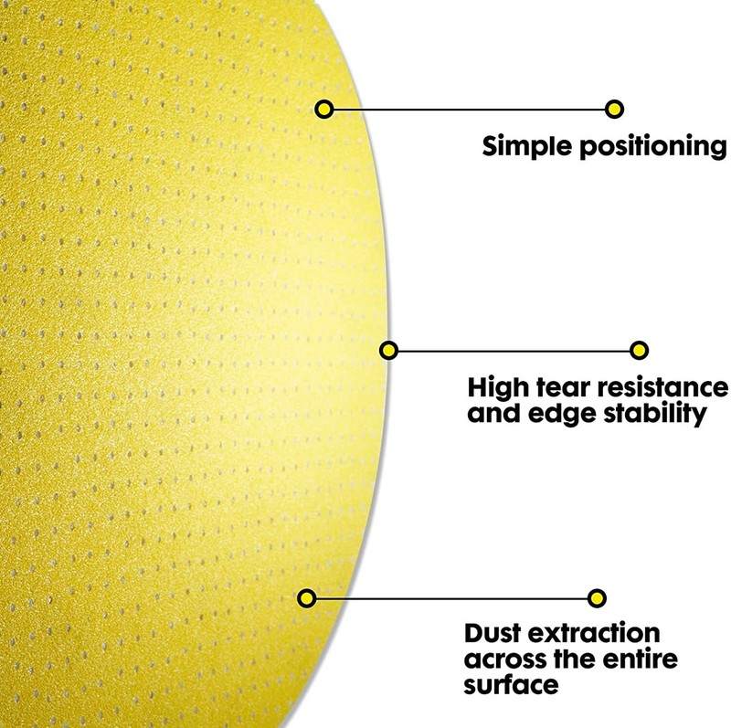 5PCS 9-in/225mm Multi-Hole Drywall Sander Paper Hook&Loop Sanding Pads 150 Grit gallery