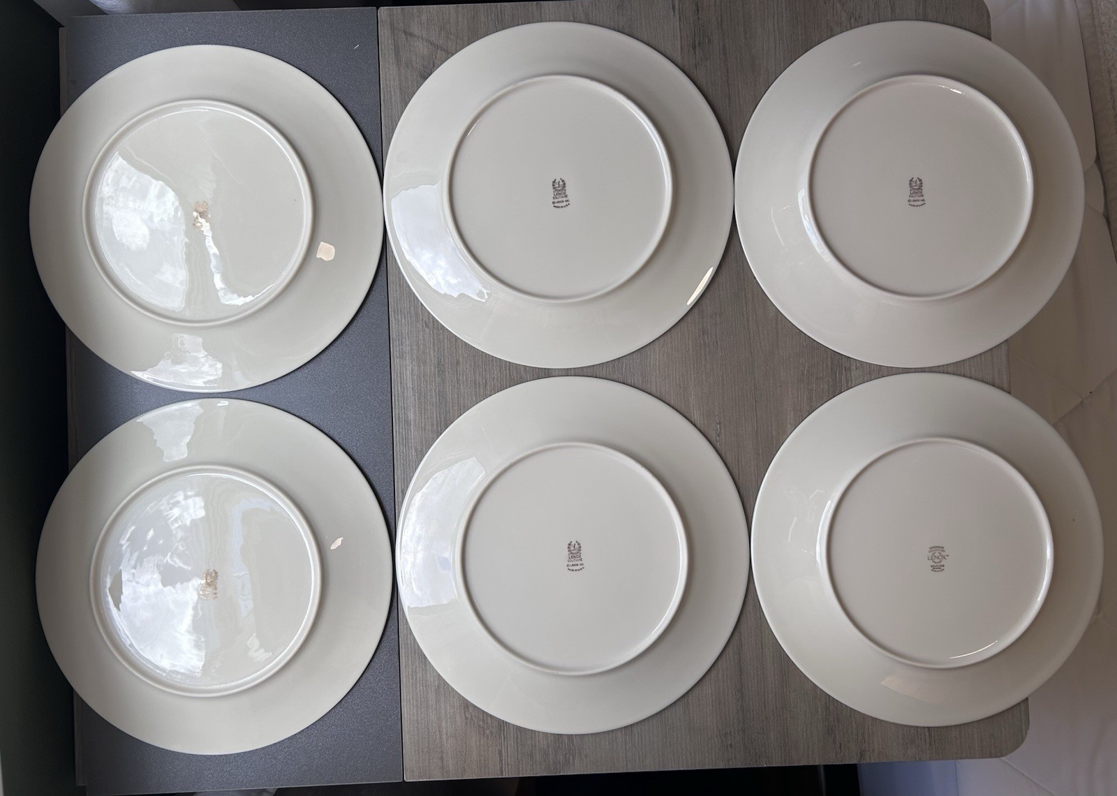 Lenox “Solitaire” Set of 6 Bone China Dinner Plates 10 3/4” gallery