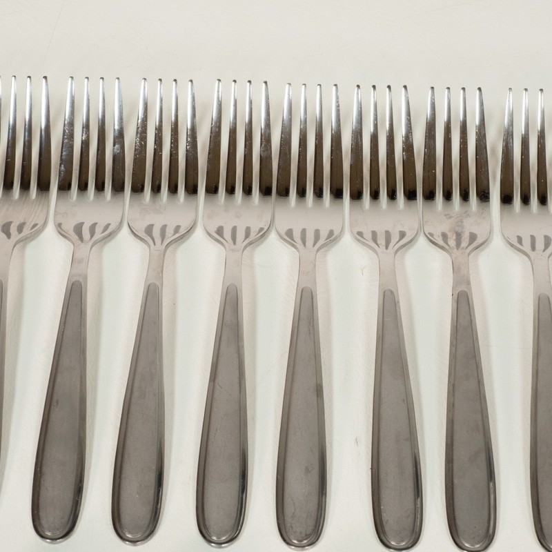 21 PC Oneida Mooncrest Silverware Flatware Stainless Set Spoon Fork gallery