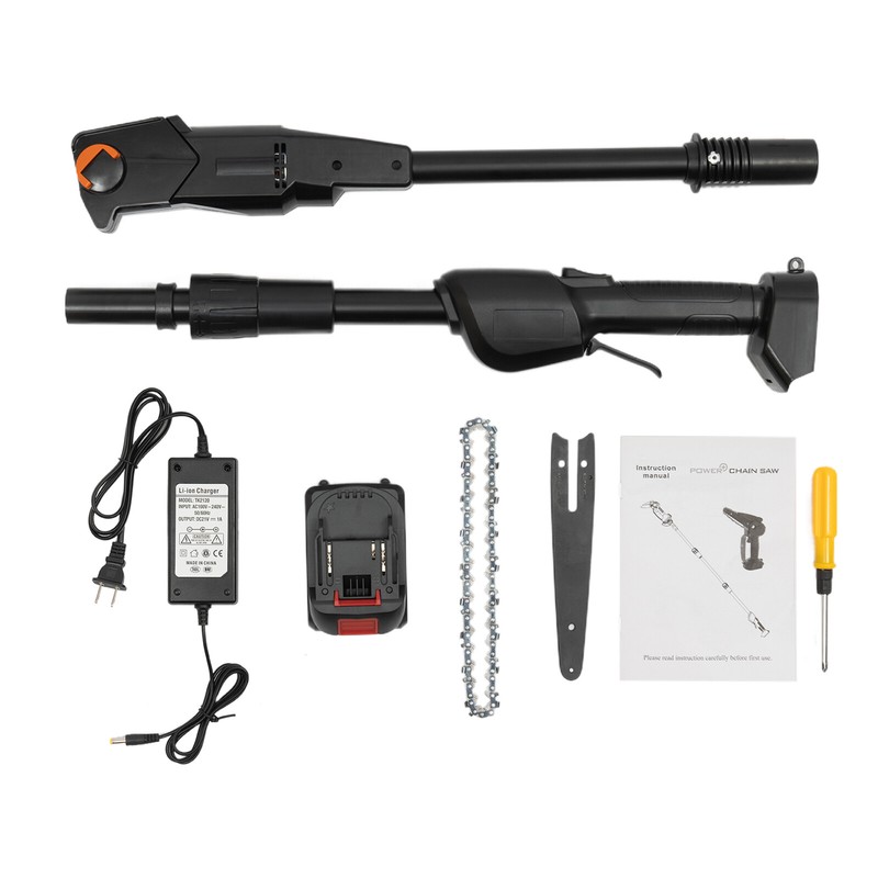 Electric Pole Chain Saw Tree Branch Limb Log Bush Trimmer Pruner Garden Tools gallery