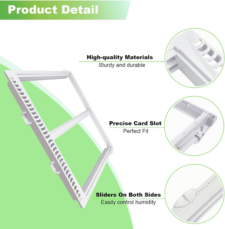 Frigidaire Crisper Shelf Frame Replacement for Refrigerator Drawer Cover, No Gla gallery