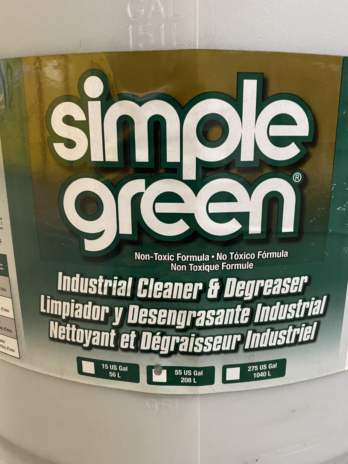 SIMPLE GREEN Industrial, Degreaser, Cleaner 55 gal Poly Drum gallery