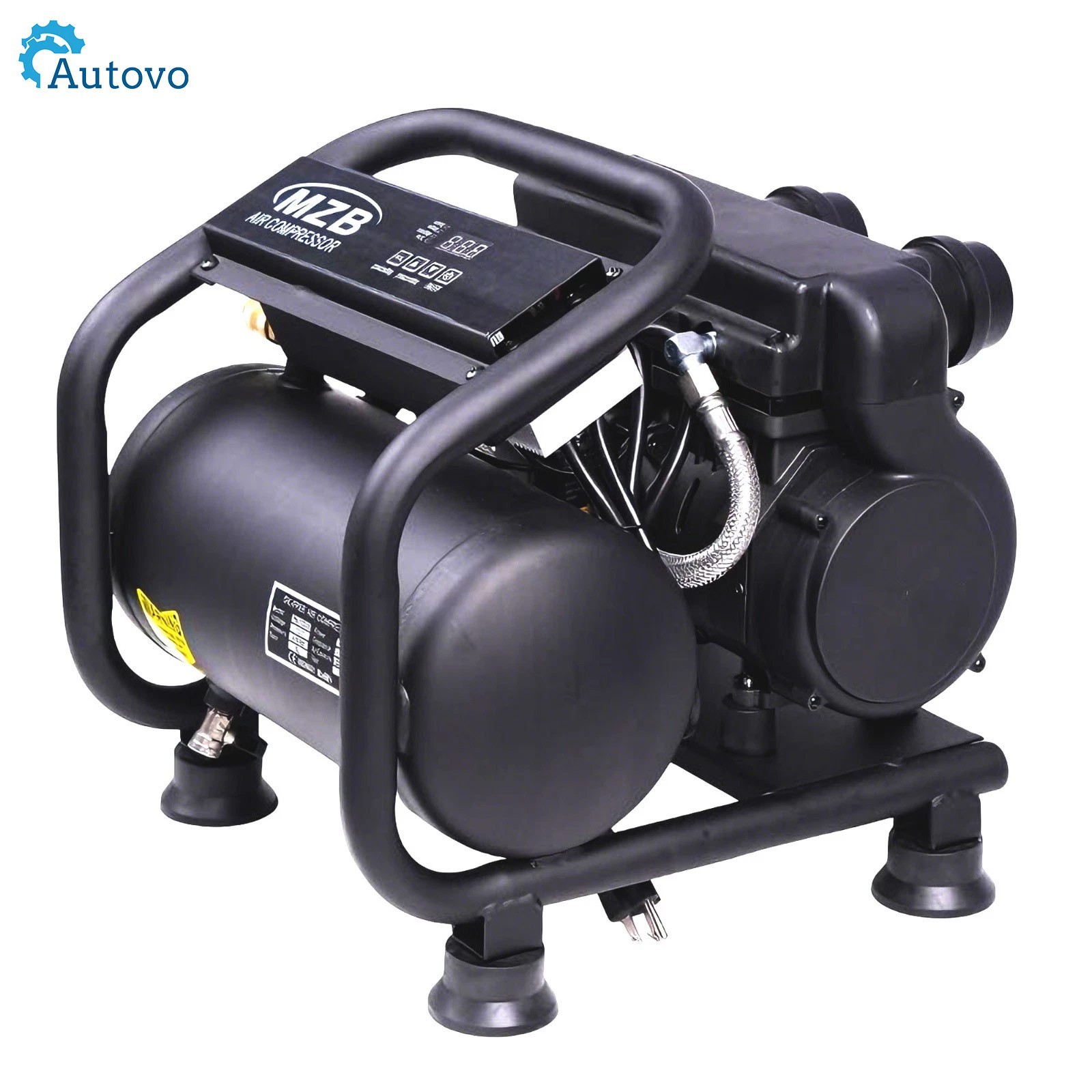 110V 60Hz Portable Air Compressor 1.6Gal Steel Tank Ultra Quiet 70dB Oil-Free gallery