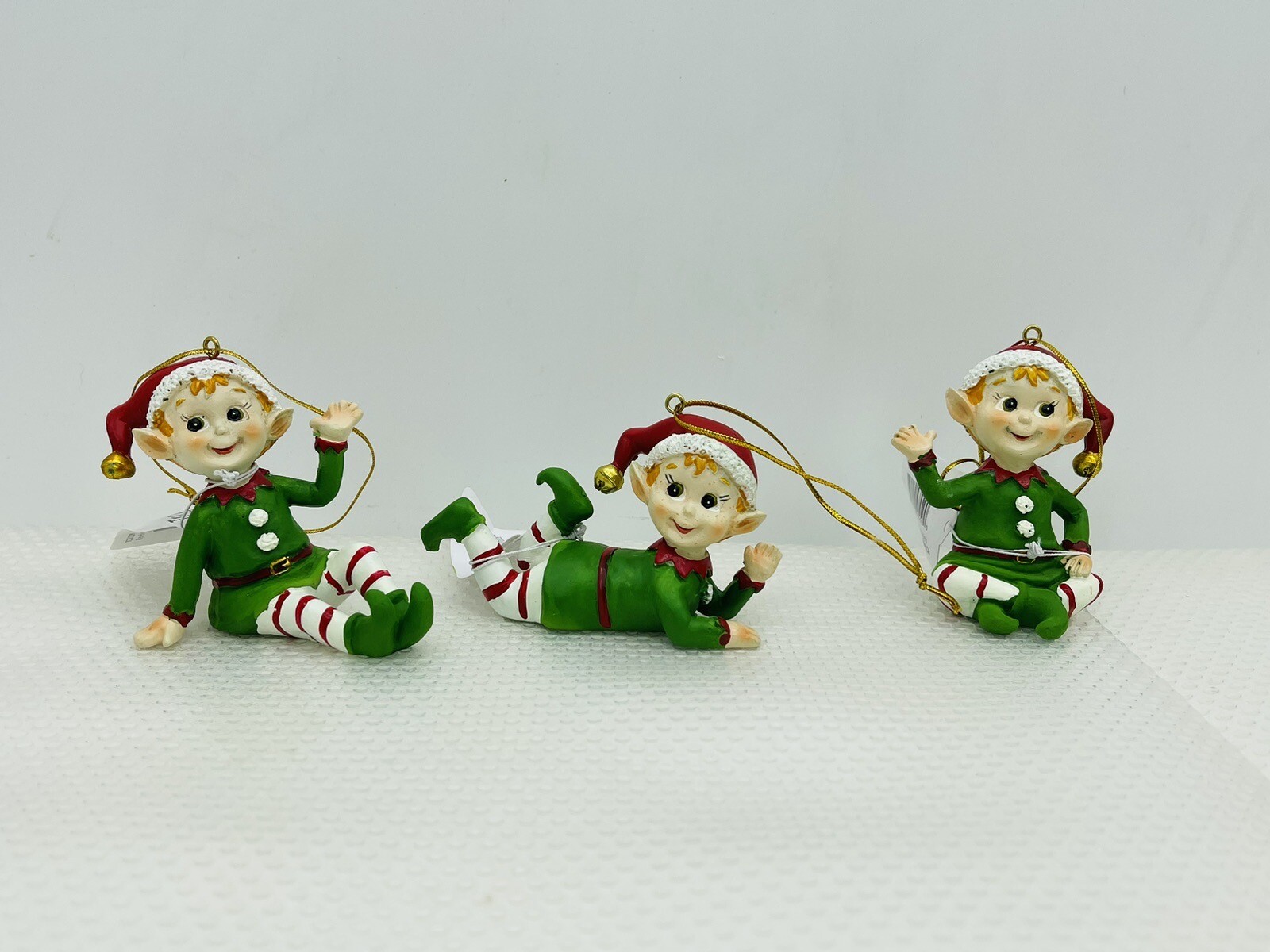 Transpac Bright Elf Resin Figurines, Set Of 3, Assortment NEW 🎄 gallery