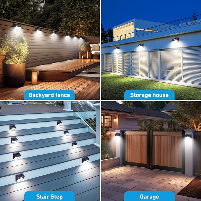 Stylish Solar Outdoor Lights with Motion Sensor - Waterproof 6 Pack, Easy Setup gallery