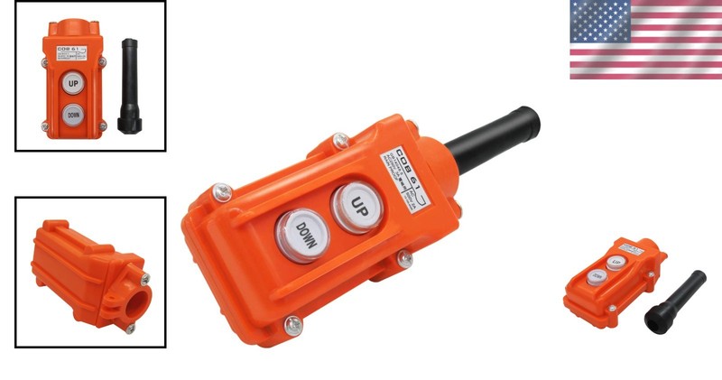Rainproof Up-Down Push Button Switch Control Station for Hoists - 5A, 250/500V gallery