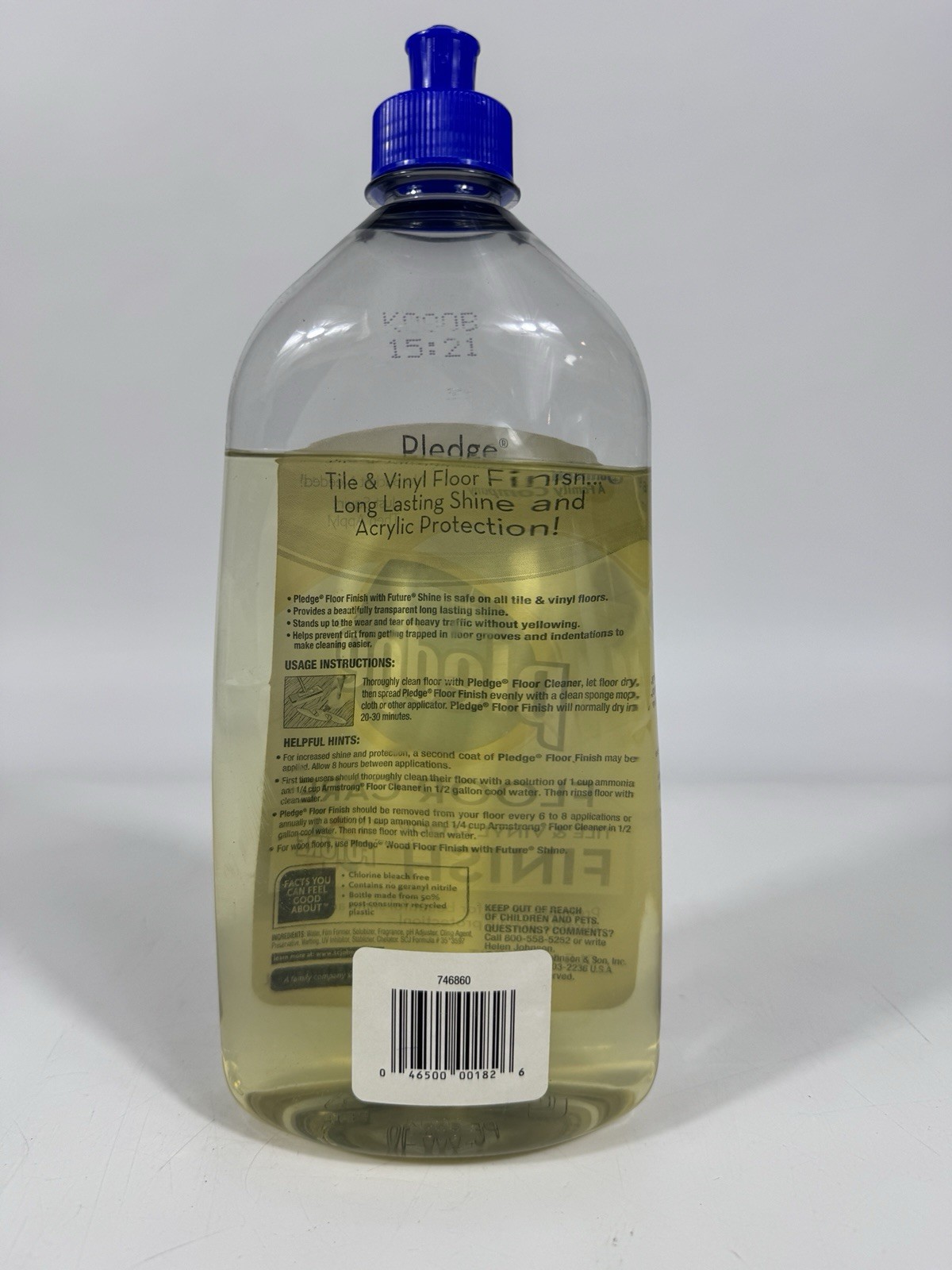 Pledge Floor Care Future Shine Tile Vinyl Floor Finish 27 fl oz 85% Full gallery