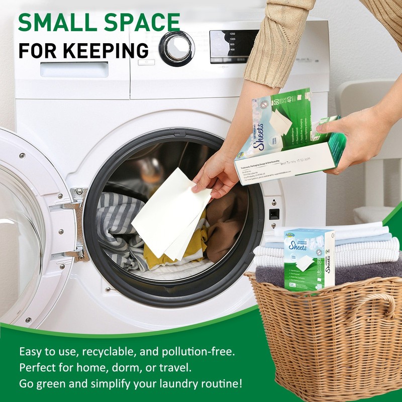 Laundry Detergent Sheets Travel Friendly HE Washer Compact 80 Loads gallery