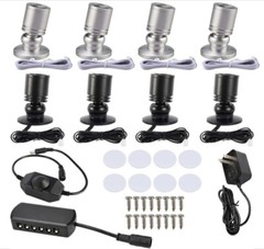 4/8Pack Dimmable LED Mini Spotlight for Display Cabinet Showcase Warm/Cold White