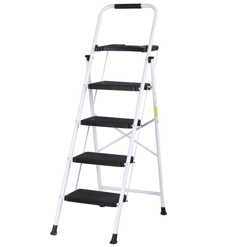 4-Step Ladder Folding Step Anti-Slip Wide Pedal Lightweight 330 lbs Multi-Use gallery