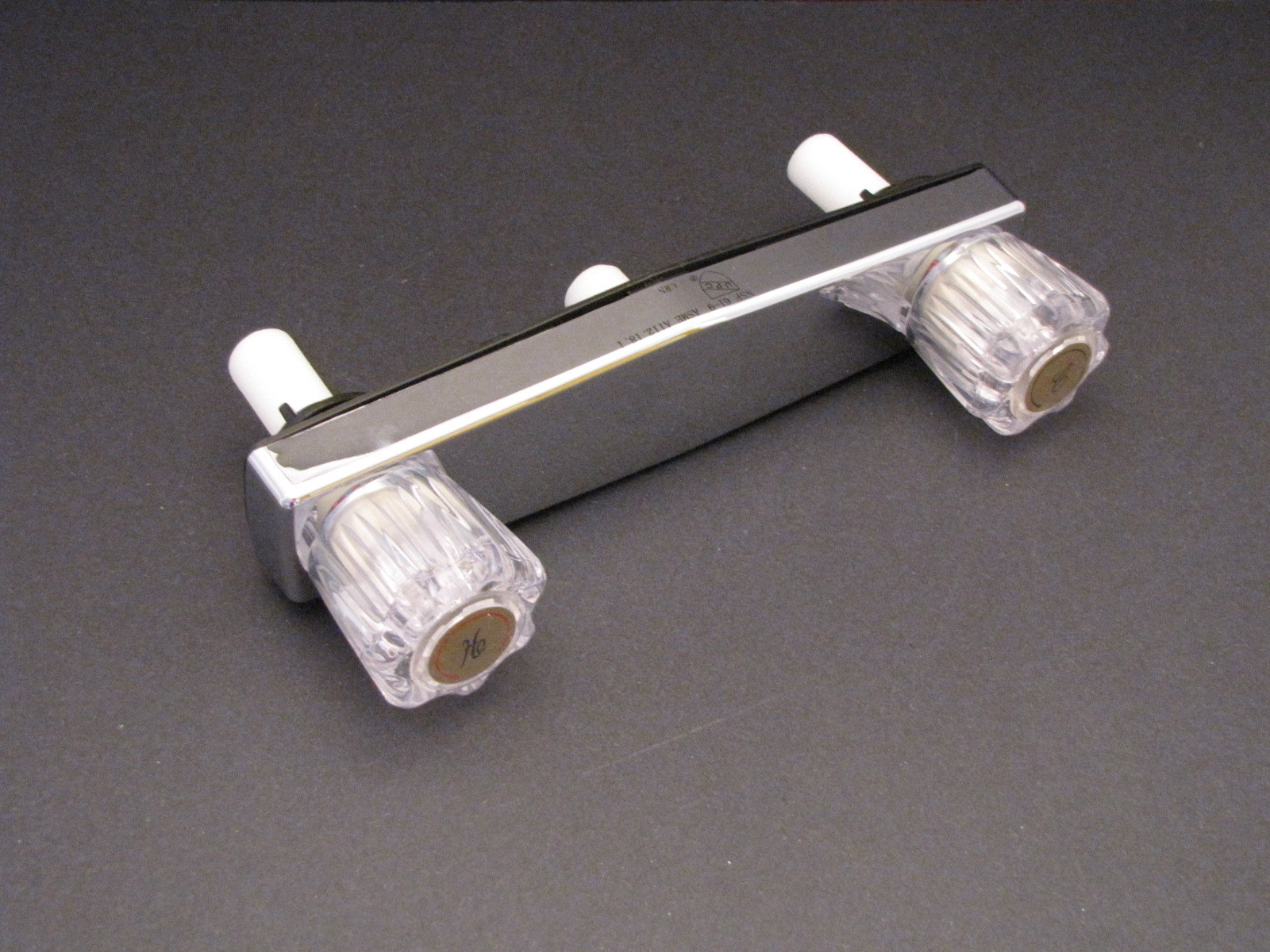 Mobile Home RV Shower Faucet. 2 Valve. Chrome. 8" on center valves gallery