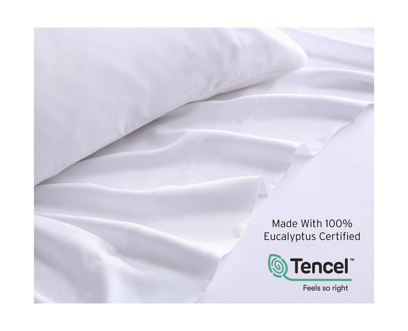 100% Eucalyptus Tencel Lyocell Sheet Set, Silky Soft & Smooth Cooling Sheets ... gallery
