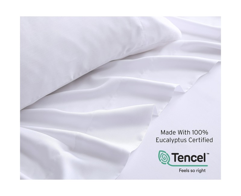 100% Eucalyptus Tencel Lyocell Sheet Set, Silky Soft & Smooth Cooling Sheets ... gallery
