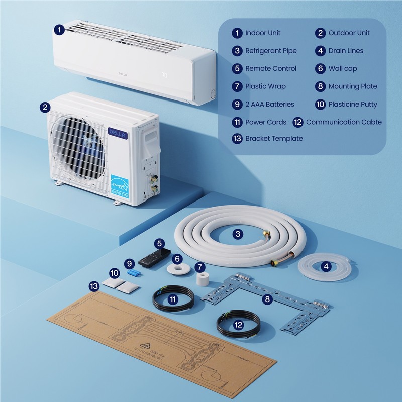 22 SEER2 24000 BTU Mini Split Heat Pump 230V for Rooms up to 1500Sq.Ft gallery