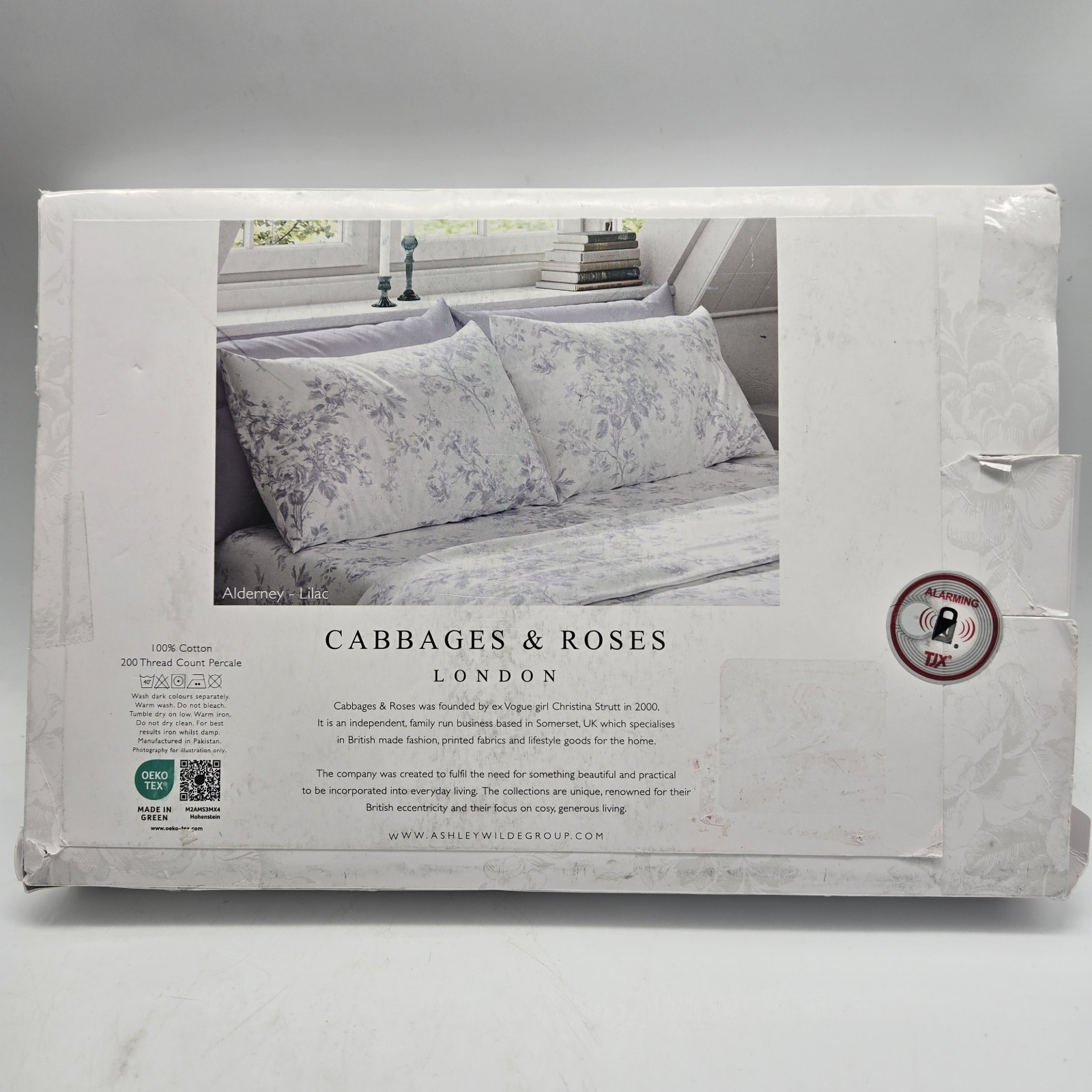 Cabbages & Roses King Pillowcase Purple Alderney Lilac Cotton Percale Set White gallery