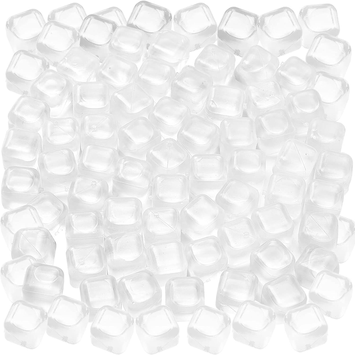 60Pcs Reusable Ice Cubes,Colorful Plastic Ice Cubes,Refreezable Ice Cubes,Non... gallery